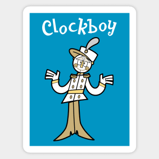 Clockboy (UPA Revival w Text) Sticker
